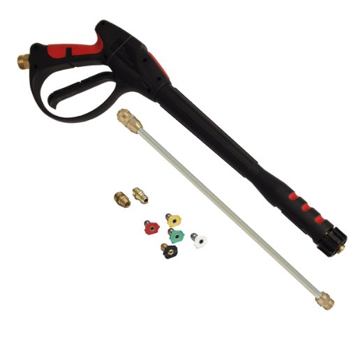 Apache 99023802 4000 PSI Pressure Washer Gun Kit with Male Metric Adapters & Quick Disconnect Spray Tips